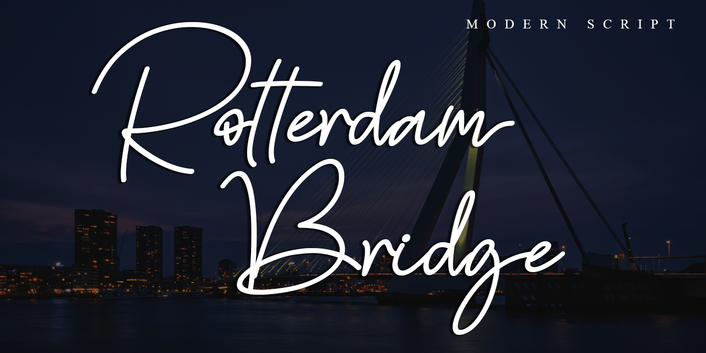 Przykładowa czcionka Rotterdam Bridge #1